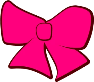 Pink Bow Tie Illustration PNG Image