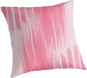 Pink Brush Stroke Pillow Design PNG Image