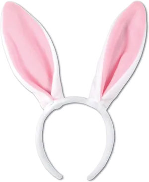 Pink Bunny Ears Headband PNG Image