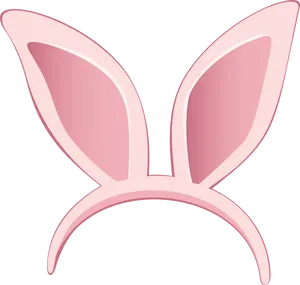 Pink Bunny Ears Headband PNG Image