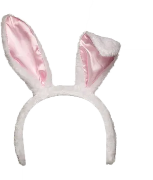 Pink Bunny Ears Headband PNG Image