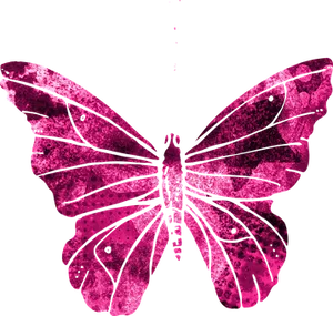 Pink Butterfly Artwork PNG Image