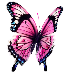 Pink Butterfly Real Image Png Kas55 PNG Image