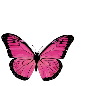 Pink Butterfly Silhouette Graphic PNG Ukt PNG