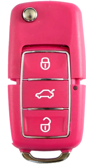 Pink Car Key Fob PNG Image