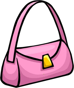 Pink Cartoon Purse PNG Image