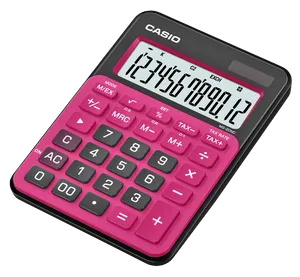 Pink Casio Calculator PNG Image