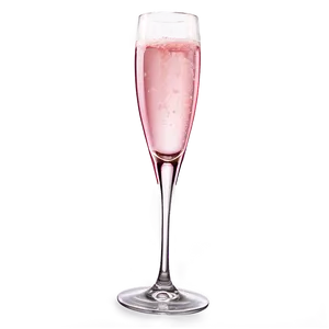 Pink Champagne In Crystal Glass Png Ybo PNG Image