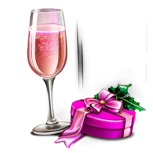 Pink Champagne In Festive Atmosphere Png 06292024 PNG Image