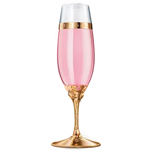 Pink Champagne With Gold Accents Png 60 PNG Image