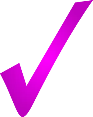 Pink Check Mark Graphic PNG Image