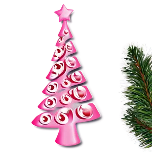 Pink Christmas Tree Png Dfx PNG Image