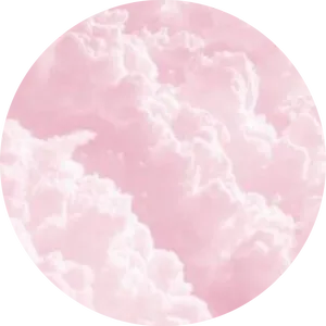 Pink Cloud Circle Abstract PNG Image