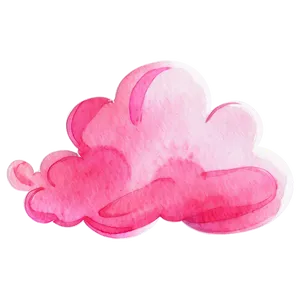 Pink Cloud Watercolor Texture Png Dtd13 PNG Image