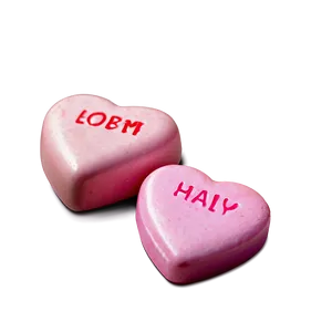 Pink Conversation Hearts Png 77 PNG Image