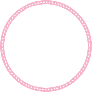 Pink Dotted Circleon Blue Background PNG Image