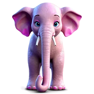 Pink Elephant Cartoon Png 21 PNG Image