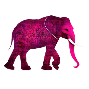 Pink Elephant Transparent Background Png Fgl PNG Image