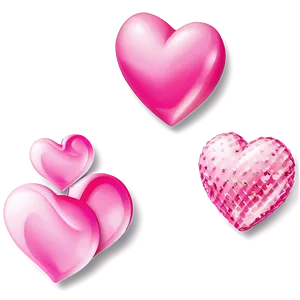 Pink Emoji Hearts Png Umd25 PNG Image