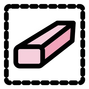 Pink Eraser Icon PNG Image