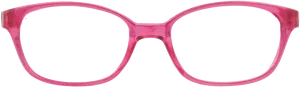 Pink Eyeglasses Transparent Background PNG Image