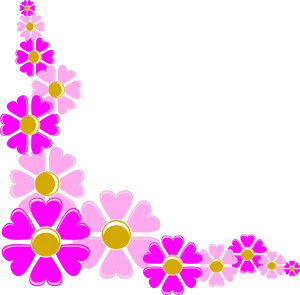 Pink_ Floral_ Border_ Design PNG Image