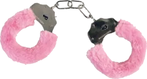 Pink Furry Handcuffs PNG Image