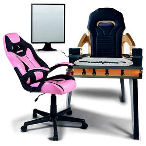 Pink Gamer Chair Png Ipw4 PNG Image