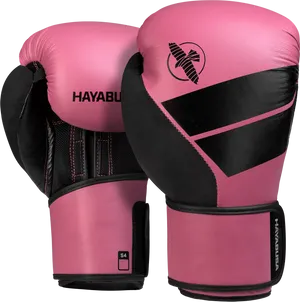 Pink Hayabusa Boxing Gloves PNG Image