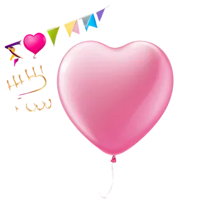 Pink Heart Balloon Png 64 PNG Image