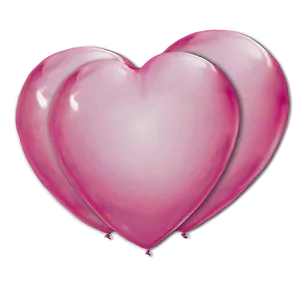 Pink Heart Balloons Love Png Enm93 PNG Image