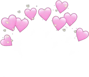 Pink_ Heart_ Crown_ Filter_ Effect PNG Image