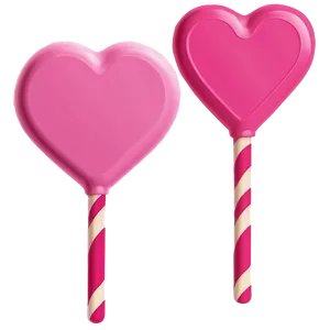 Pink Heart Lollipop Png 15 PNG Image