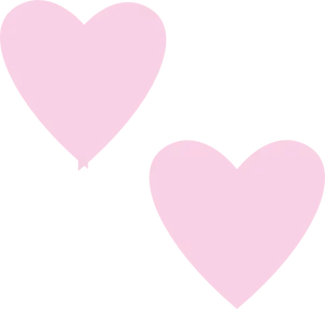 Pink Heart Vectorson Grey Background PNG Image