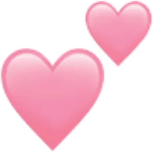 Pink Hearts Graphic PNG Image