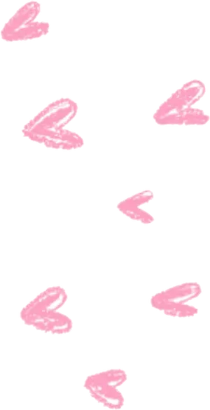 Pink Hearts Snapchat Sticker PNG Image