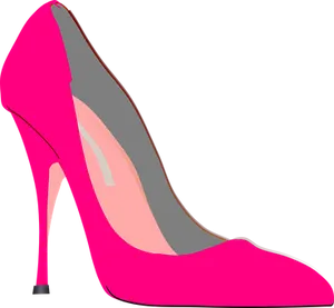 Pink High Heel Clipart PNG Image