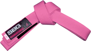 Pink Jiu Jitsu Belt S B G Choke Out Cancer PNG Image