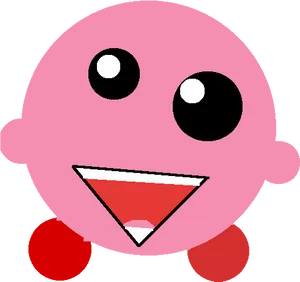 Pink_ Kirby_ Vector_ Graphic PNG Image