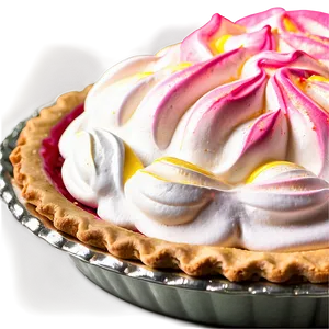 Pink Lemonade Meringue Pie Png Cji PNG Image