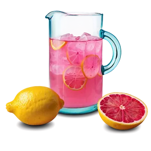 Pink Lemonade With Real Lemons Png Uho PNG Image