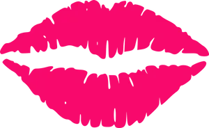 Pink Lipstick Kiss Graphic PNG Image