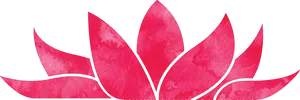 Pink Lotus Illustration PNG Image