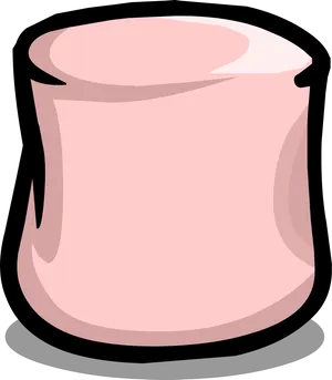 Pink Marshmallow Cartoon PNG Image