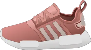 Pink Modern Sneaker Illustration PNG Image