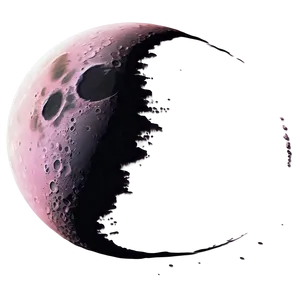 Pink Moon Fantasy Design Png Kbk50 PNG Image