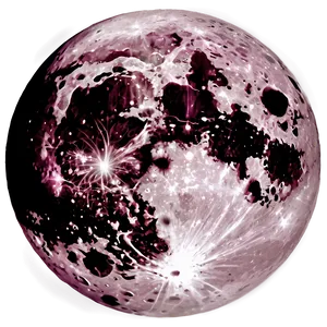 Pink Moon In Gothic Style Png Iqr10 PNG Image