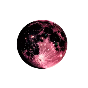 Pink Moon In Minimalist Art Png 06252024 PNG Image