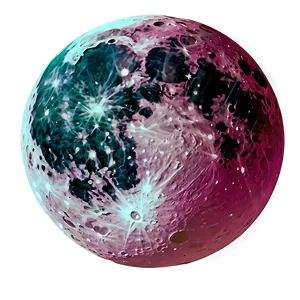 Pink Moon In Night Sky Png 83 PNG Image