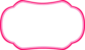 Pink Outlined Blank Frame PNG Image